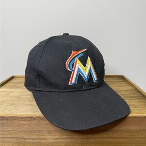 Black Miami Marlins MLB Cap by OC Sports